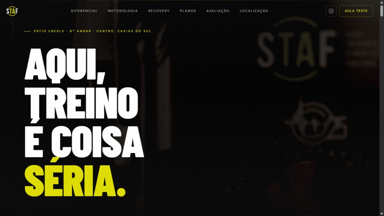 Site da STAF Academia
